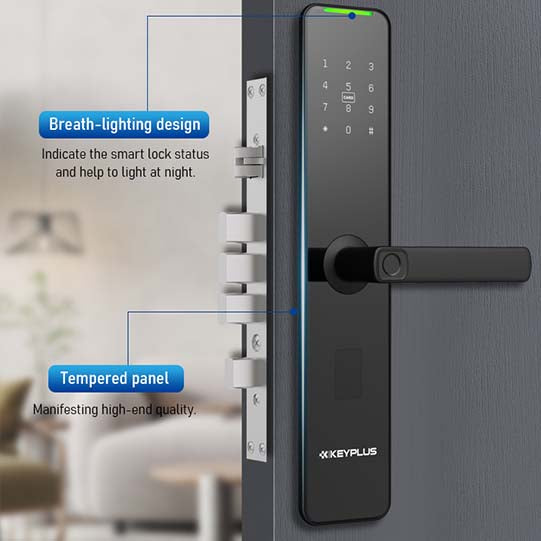 KEYPLUS KX1 Superior Design Multi-functional Fingerprint Smart Lock KEYPLUS KX1 Superior Design Multi-functional Fingerprint Smart Lock